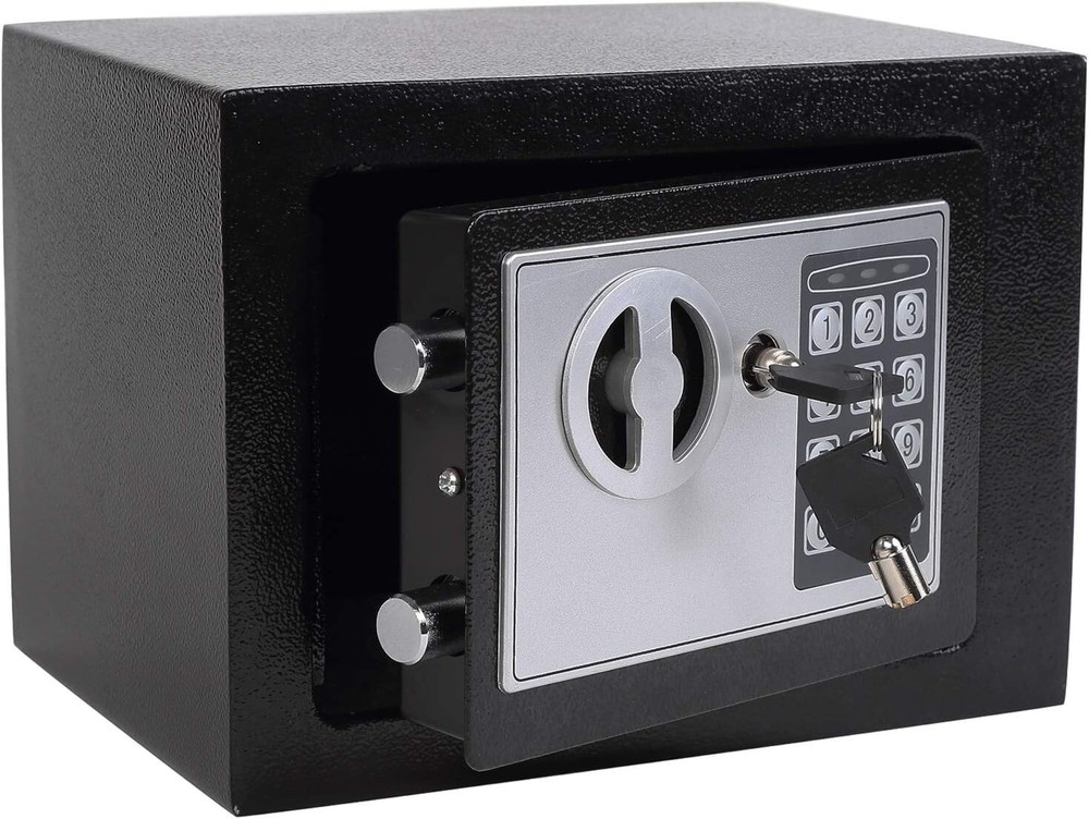 Electronic Deluxe Digital Security Safe Box Key Keypad Lock Home Office
