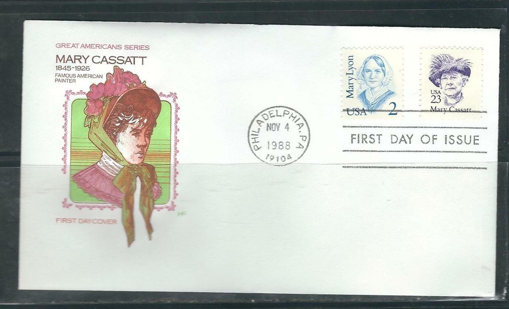 US SC # 2181 Mary Cassatt FDC. HF Cachet..