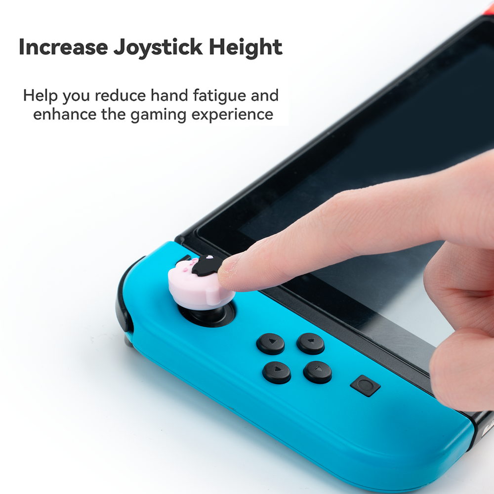 GeekShare Case for Nintendo Switch/OLED HardShell Silicone Joycon Cherry Pop