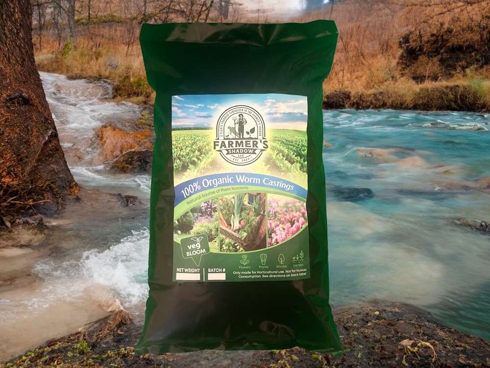100% Organic Worm Castings 1 Lb Bag