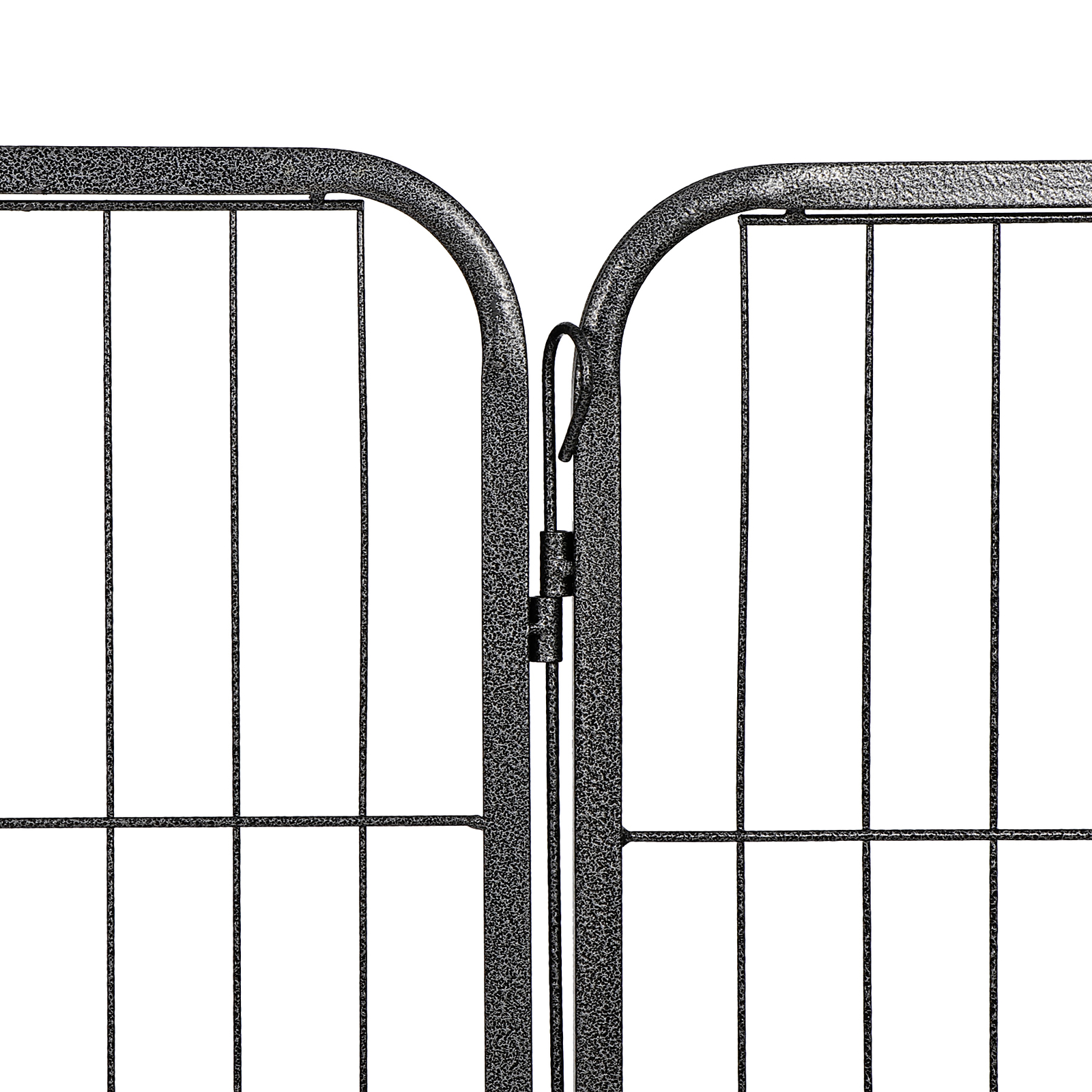 32'' 16 Panels Metal Pet Playpen Dog Fence Large Dog Kennel with Door Outdoor