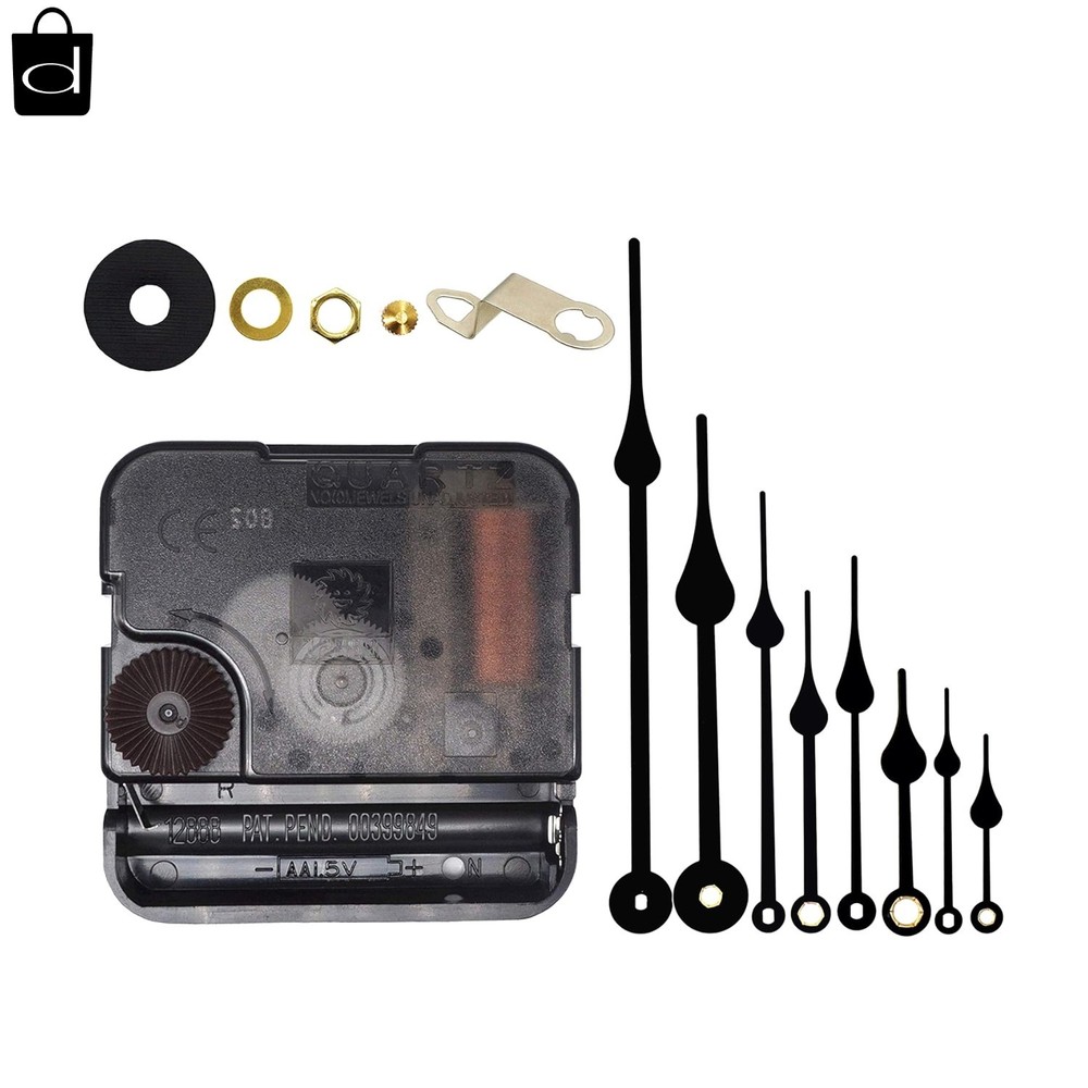 DIY Battery-Powered Quartz Clock Movement Kit with Hands for Elegant Repairs