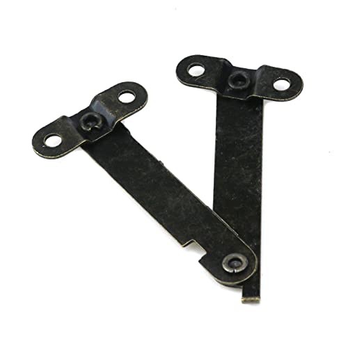 20Pcs Rotatable Folding Lid Support Hinge, Antique Bronze Stay 2.4" / 61mm