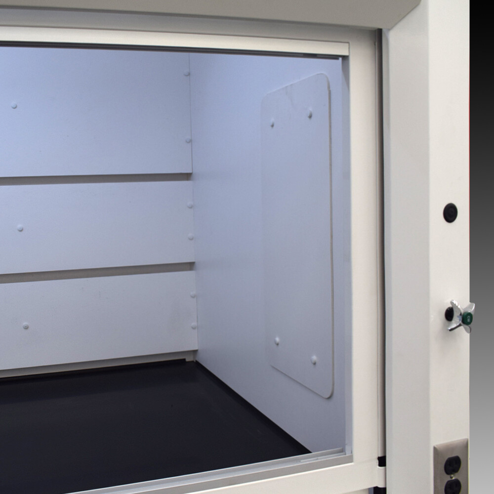 4' Laboratory Fume Hood w/ Flammable Storage Cabinet / Surplus -R / E2-059