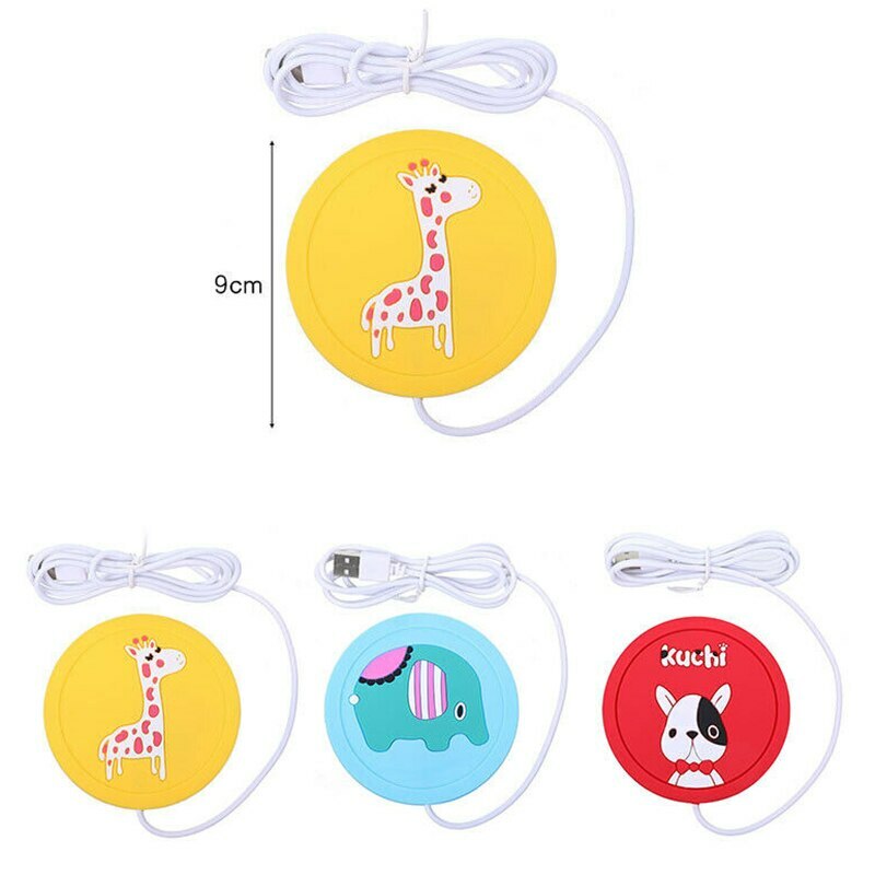 USB Power Supply Tea Coffee Cup Mug Warmer Heating Cup Mat Pad Coasters