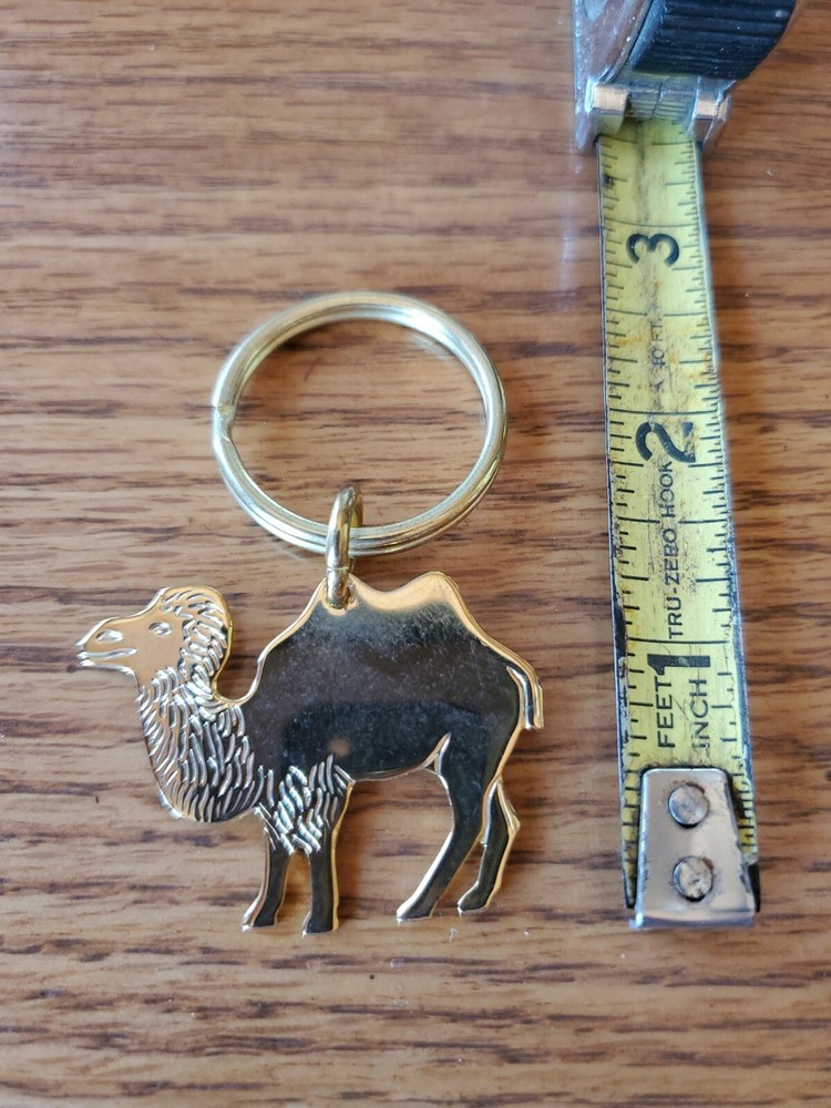 Camel Metal Keychain Fobs Key Chain
