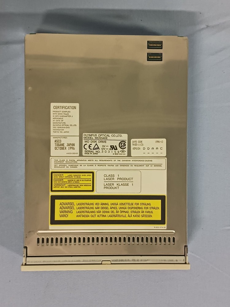 Olympus Optical MO Disk Drive - Model: MOS540E