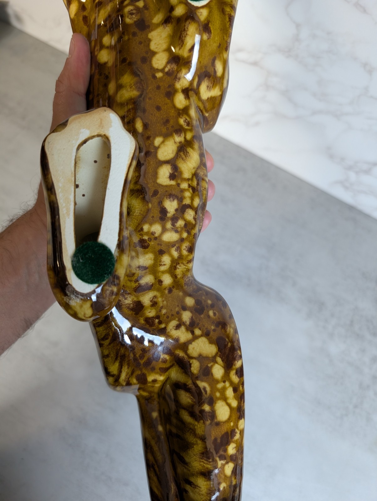 Rare ROYAL HAEGER Art Deco Stalking SPOTTED Leopard 24" BEAUTIFUL