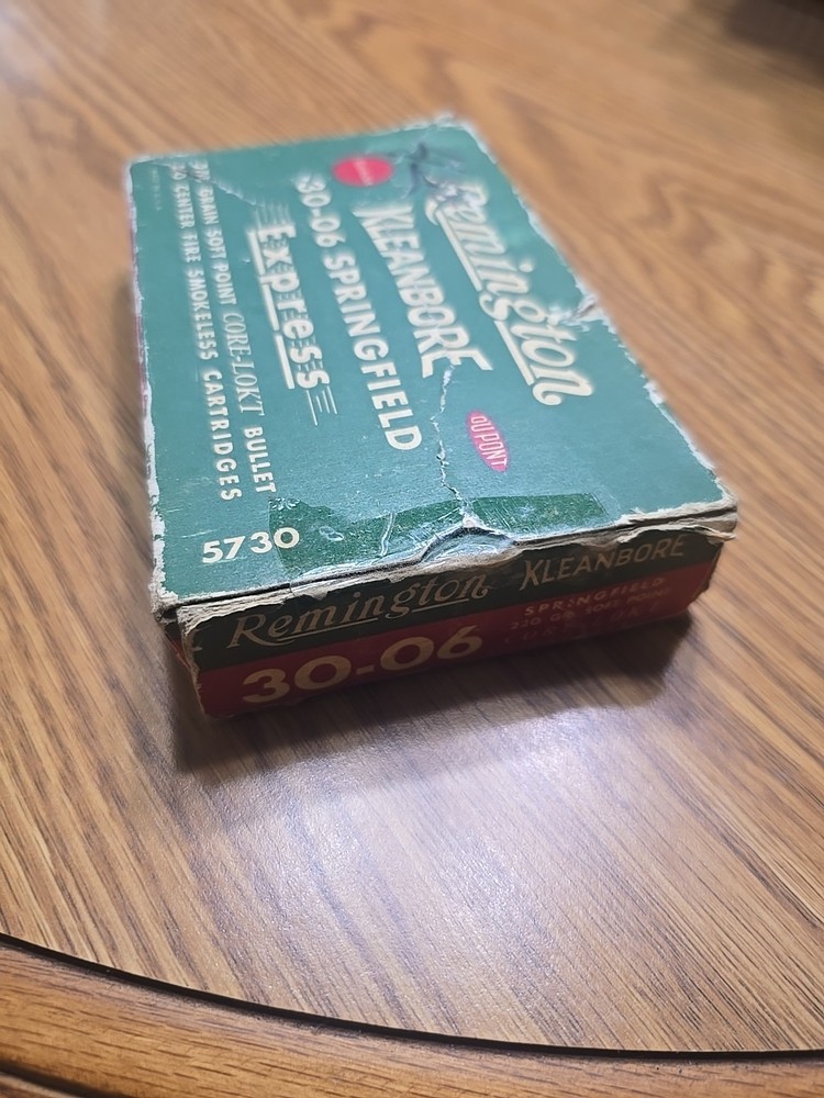 Vintage 1930's Remington Kleanbore 30-06 Springfield Express Empty Box
