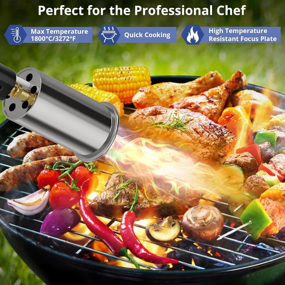Versatile Cooking Propane Torch - Searing, Roasting, Melting