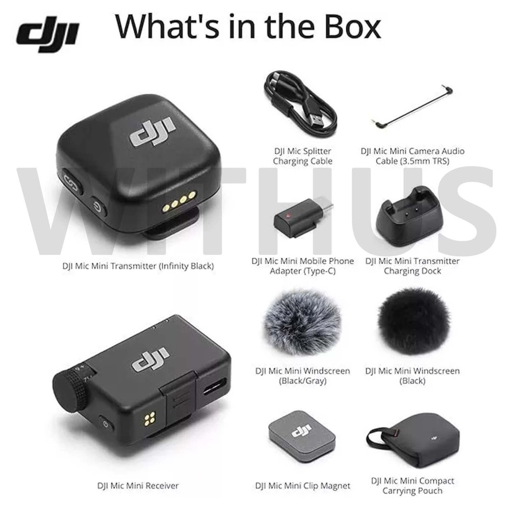 DJI Mic Mini (1TX+1RX) Mini Wireless Lavalier Microphone Set - Tracking