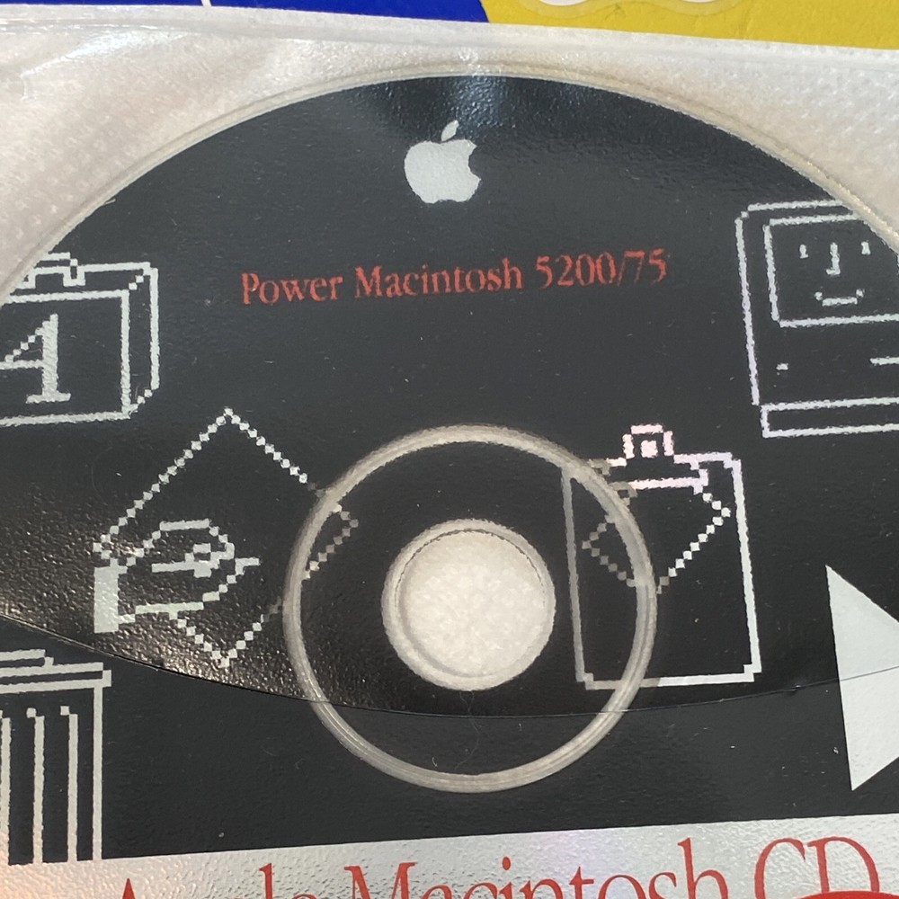 Vintage 1995 Apple Power Macintosh 5200/75 Version 1.0 Software Install CD