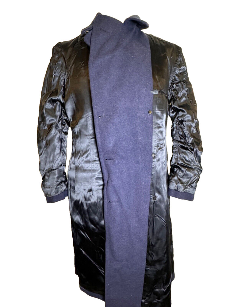 ORIGINAL WW2 ERA USAAF BLUE WOOL OVERCOAT - 1949