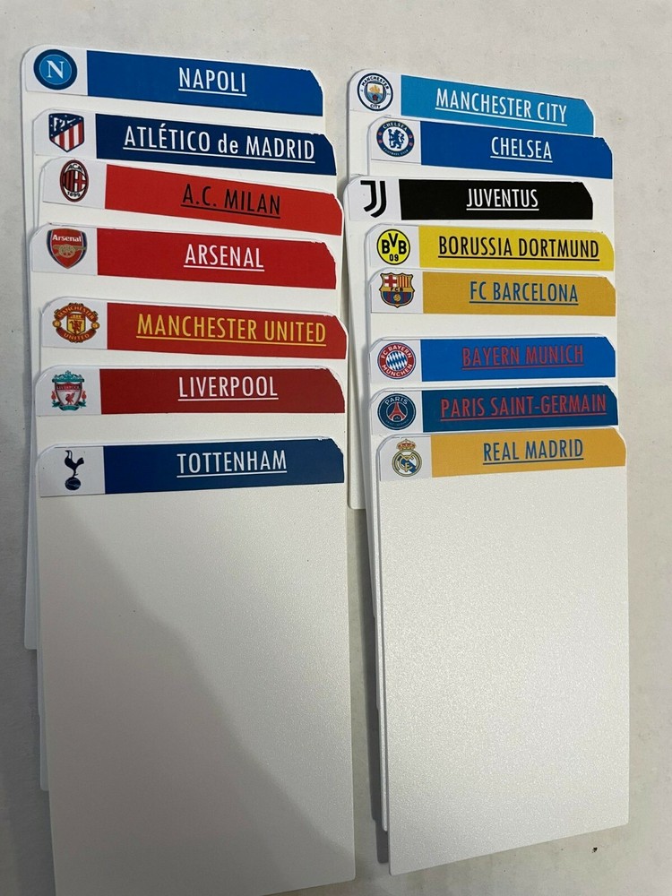 Customized Soccer Labels with BCW Tall Dividers