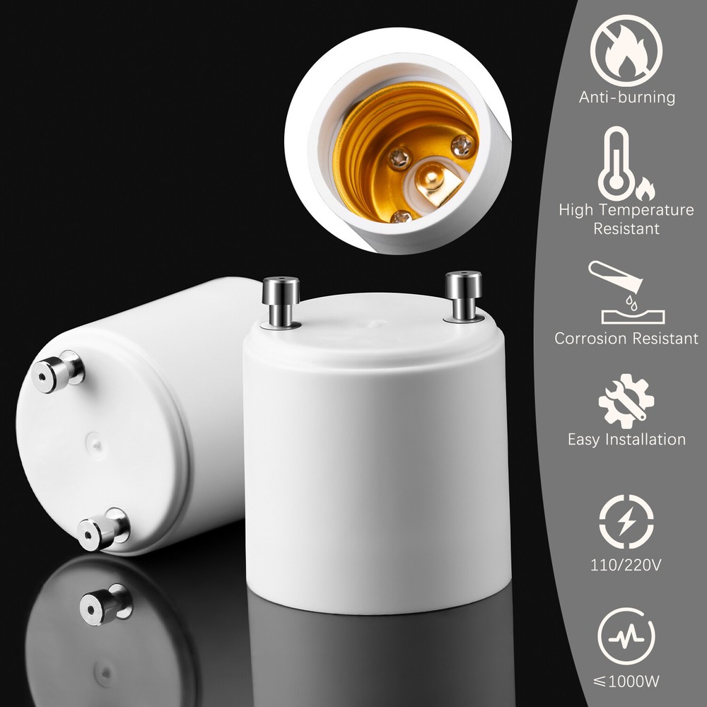 GU24 To E27 /E26 Screw LED Light Lamp Bulb Base Adapter Socket Converter Adaptor