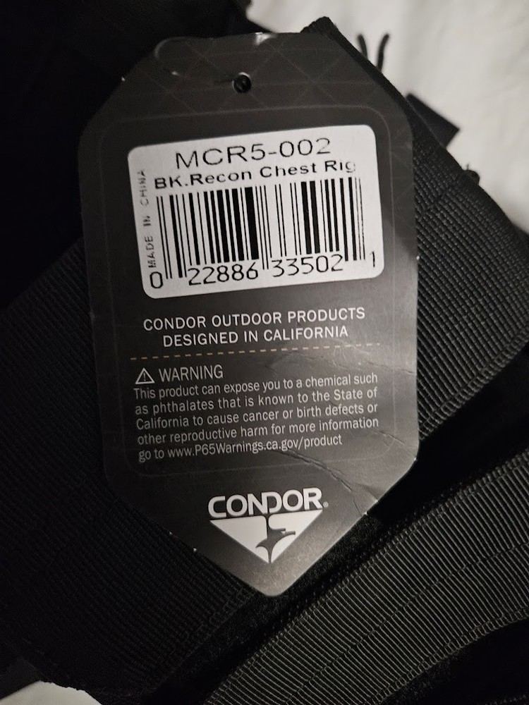 Condor MCR5 Recon Chest Rig - Black