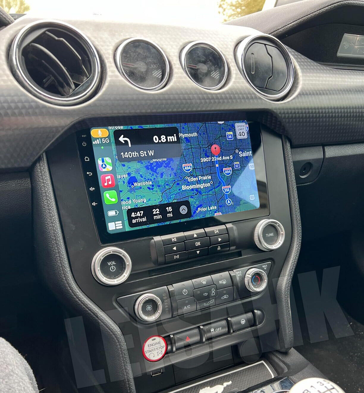 for 2015-2021 Ford Mustang 9" Android 14 Apple Carplay Car Stereo Radio GPS WIFI