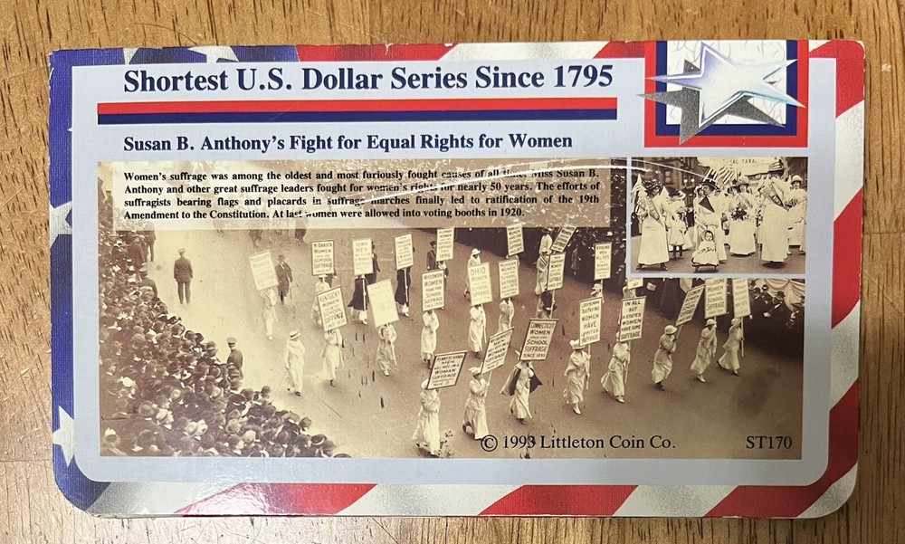 FIRST YEAR ALL MINT SET 1979 SUSAN B ANTHONY DOLLARS SET