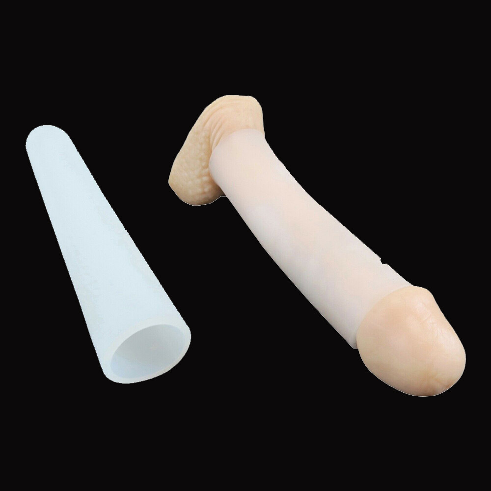 Silicone Sleeve Penis Stretcher Pump ADS Enlargement anti-turtle jelqing S-XXXL