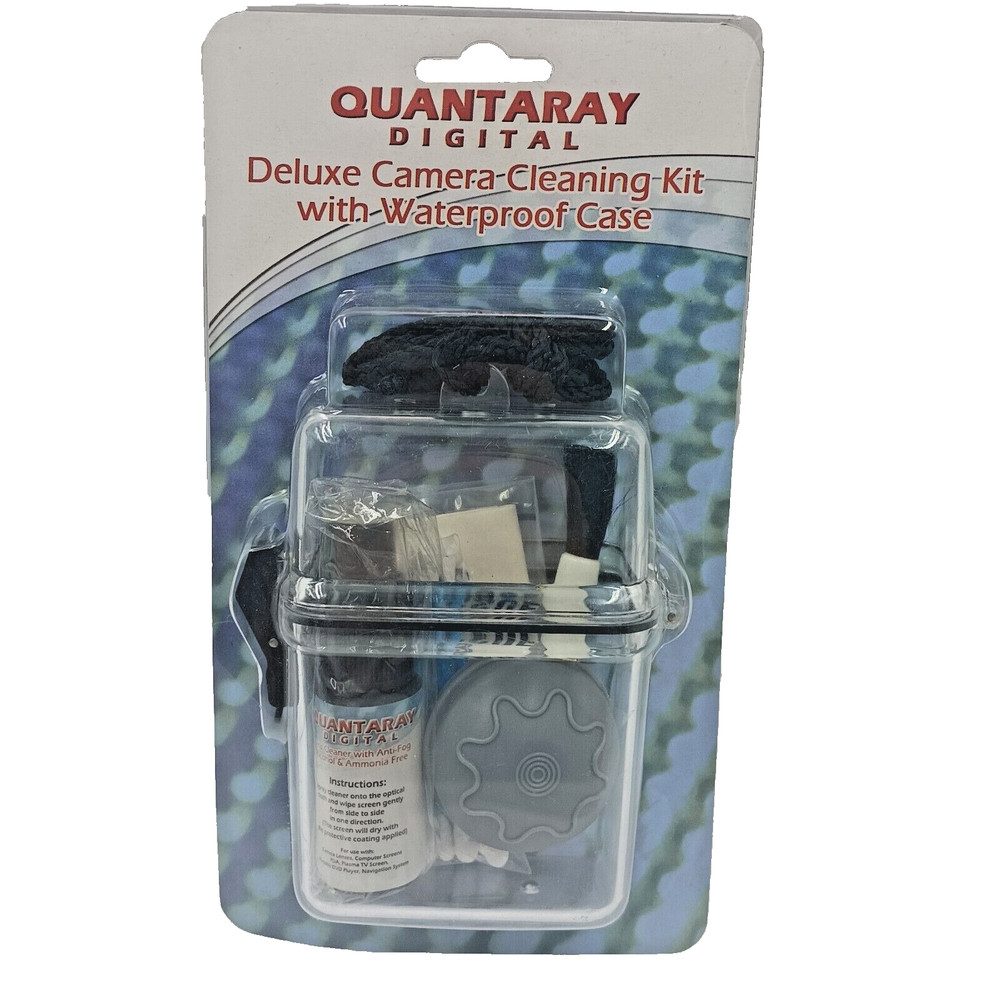 Quantaray Digital Deluxe Camera Cleaning Kit With Waterproof Case 5 Piece Set