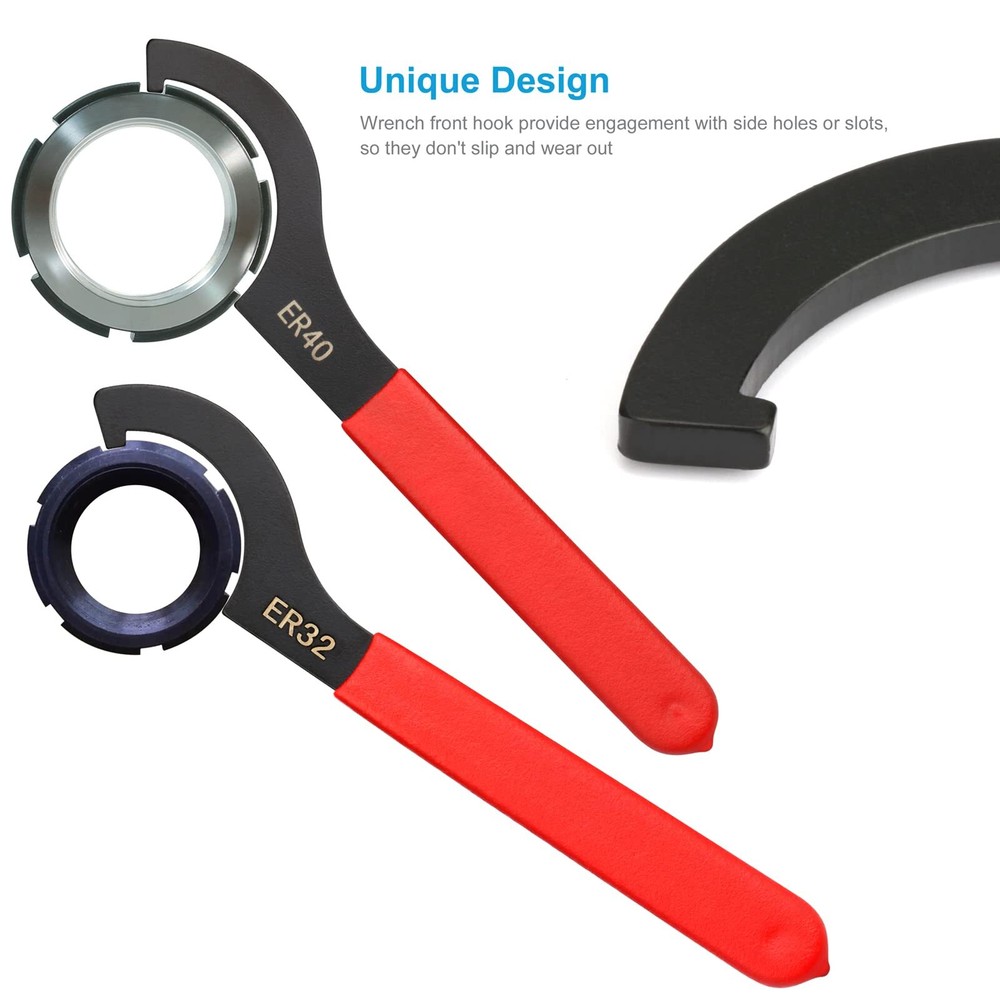 4 Pcs Coilover Wrench Spanner C-Shape Spanner Adjustment Tool for Car Motorcycle