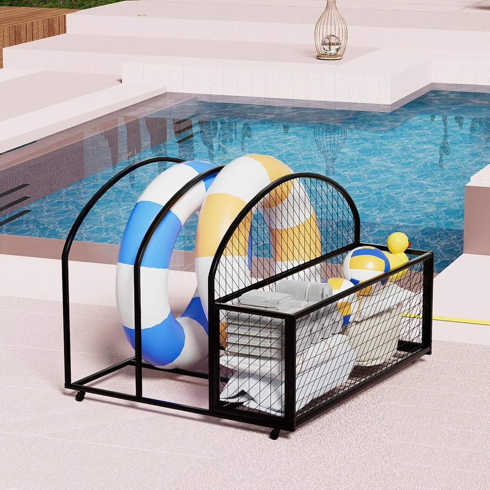 Pool Float Storage Organizer,Patio Poolside Float Storage Holder