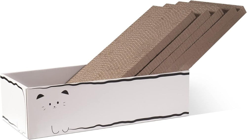 Large Cat Scratcher with Reversible Design - Fun & Protective Indoor Solution