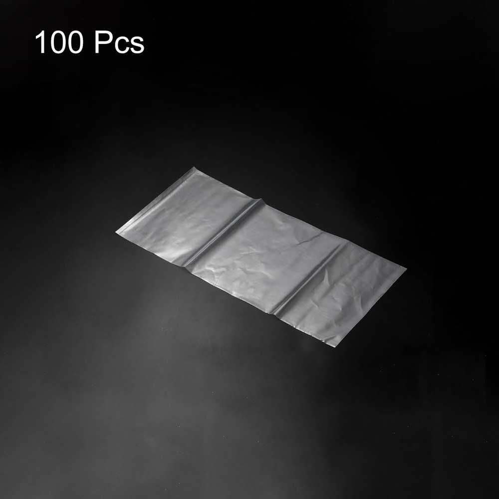 Clear Flat Open Poly Bags PE 3 Mil 6x12 in 100pcs