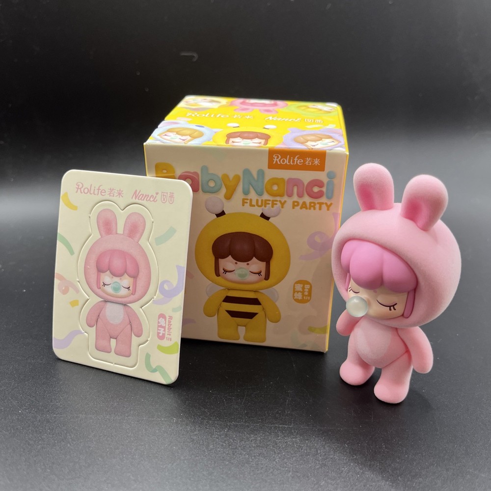 Baby Nanci Fluffy Party Pink Rabbit