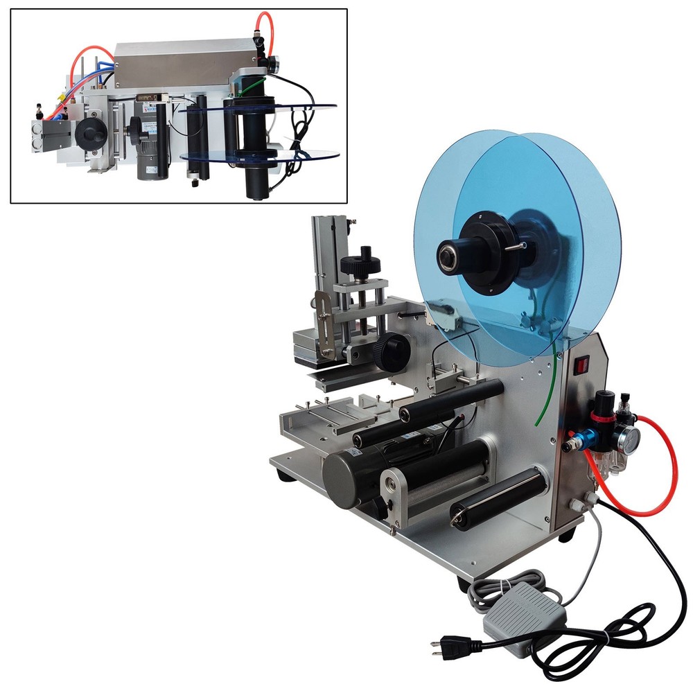 110V LT60 Semi-Automatic Flat Labeling Machine Precision Labeling Machine
