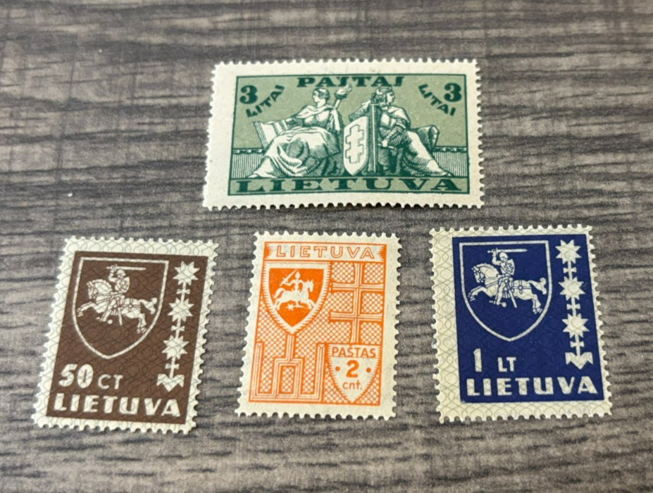 Lithuania   4  Assorted  Mint Stamps.  #2009