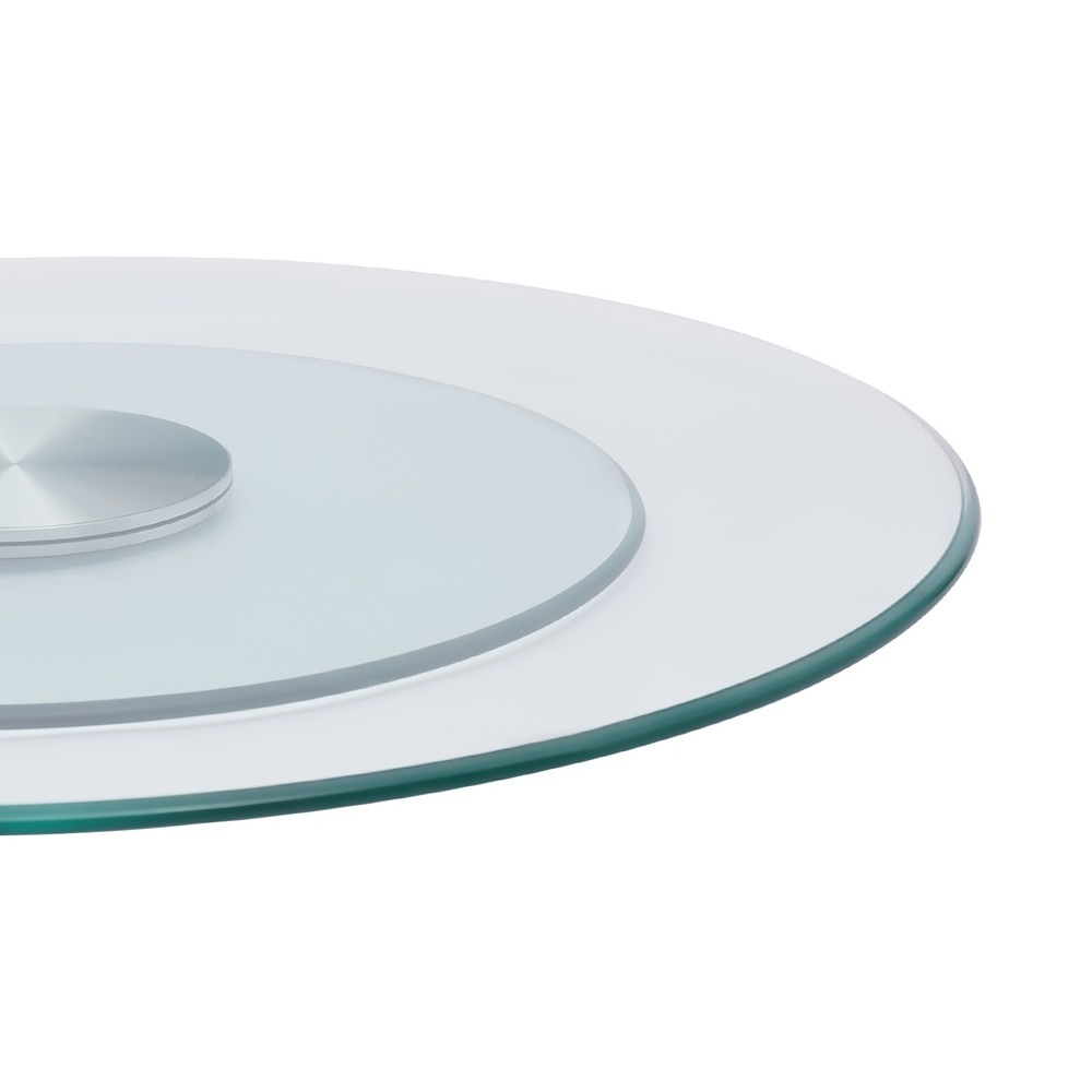 Clear Round Turntable Tempered Glass Rotating Tray Serving Plate