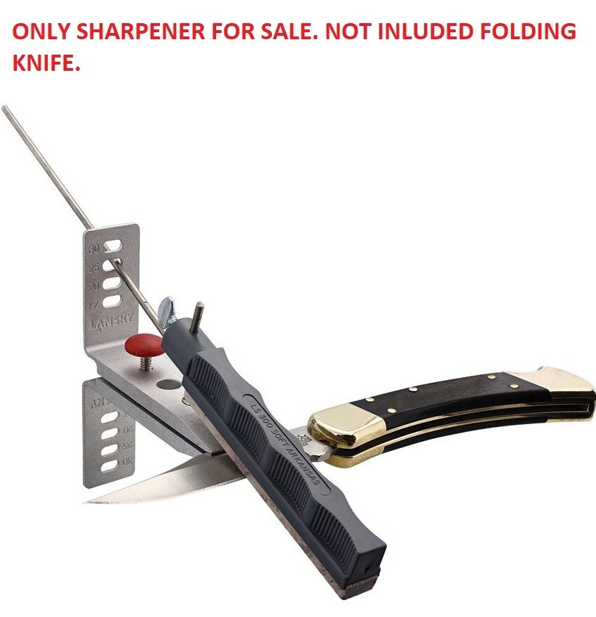 Lansky S0300 Soft Arkansas Sharpener Hone With Comfortable System Finger Grooves