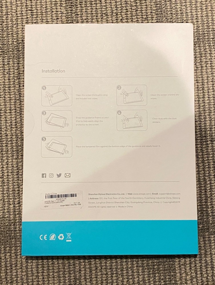 AINOPE Screen Protector for iPad Pro 11