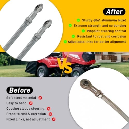 for Snapper Riding Lawn Mowers Steering Arm Upgrade Kit, Replace for