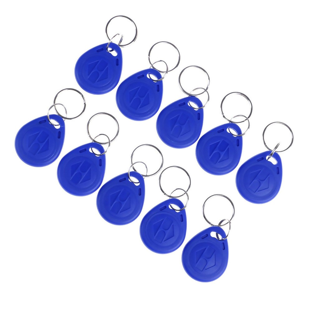 10Pack TK4100 keychains 125KHZ RFID proximity id card token tags key fobs