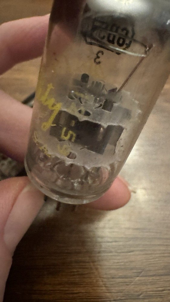 NOS Tungsol Hi quality 6BS8 Audio TUBES MATCHED PAIR Black Plates Copper