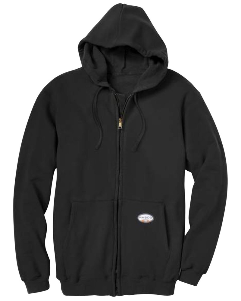 Rasco Men's FR Zip-Front Hooded Work Jacket - FR2002BK