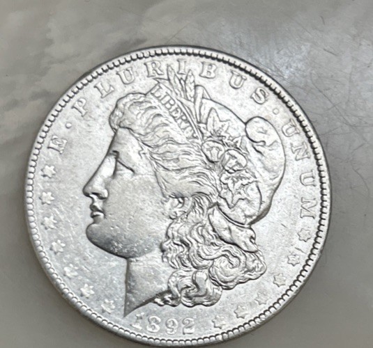 1892-O Morgan Dollar AU nice coin