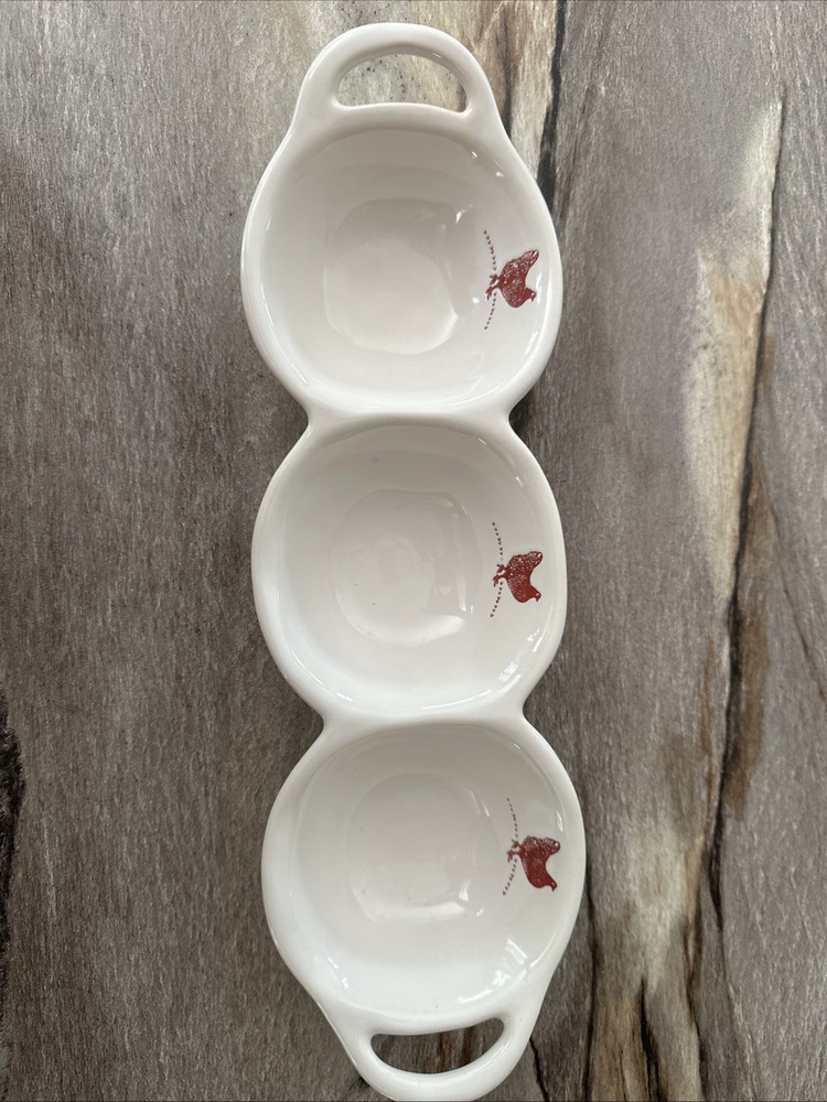 Potter's Studio Ceramic Chicken Condiment Tray