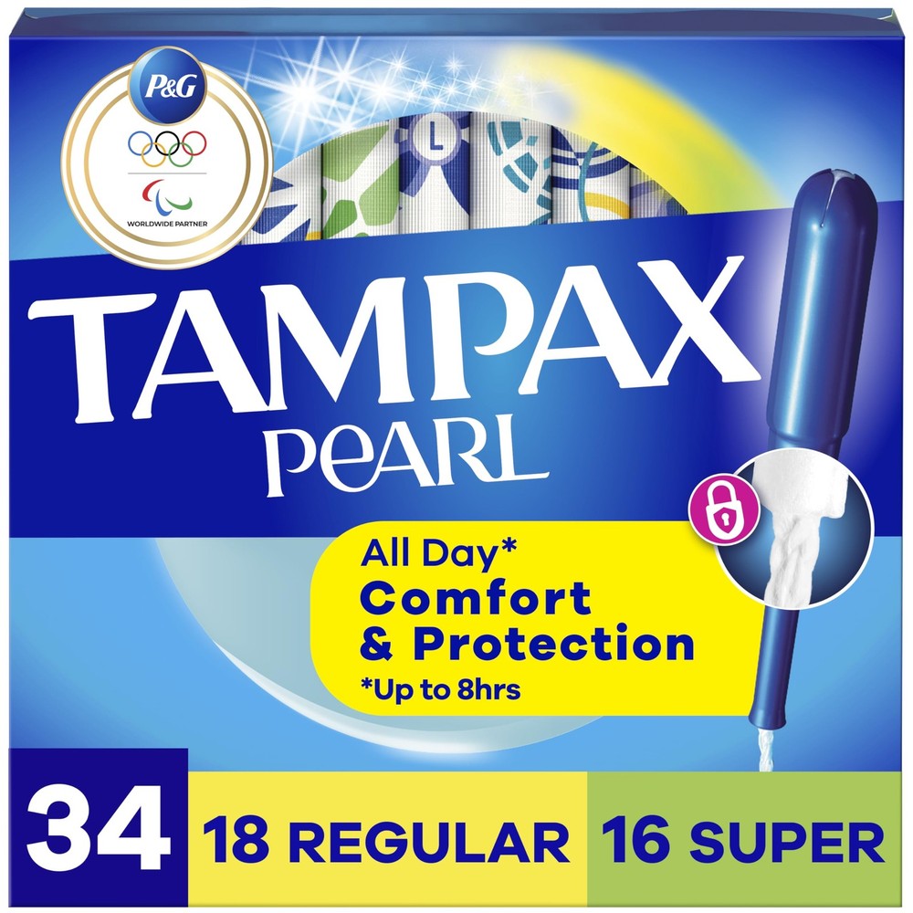 Regular  Super Absorbency Tampons with LeakGuard, 34 Count, Unscented