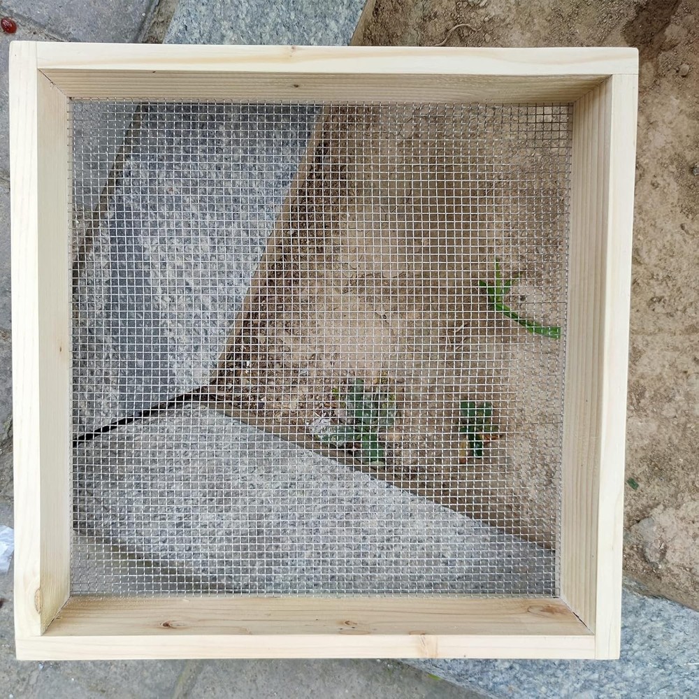Cedar Garden Sifter - Multi-Purpose Soil Screen Hand Held for Compost, Dirt and