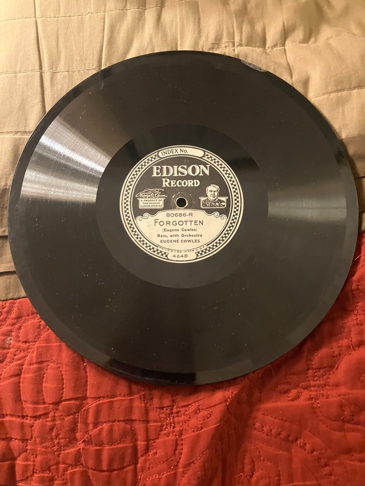 Edison Diamond Disc Record #80686 "Forgotten" Eugene Cowles