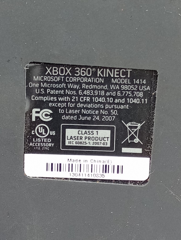 Authentic Microsoft Xbox 360 Kinect Sensor Only Working Model 1414