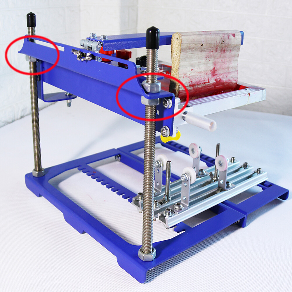 Curved Screen Printing Machine Manual Cylinder Press Printer Kit 170mm Diameter