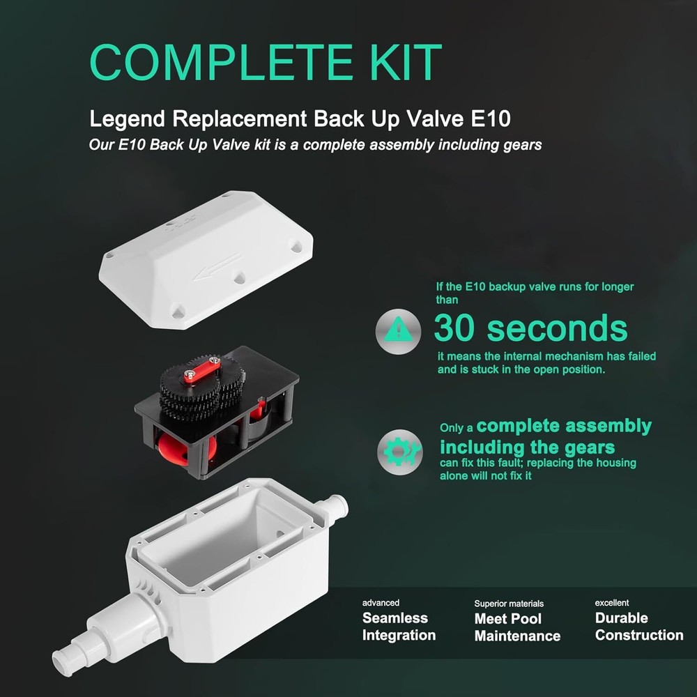 Replace For Pentair E10 White Back-Up Valve Replacement Automatic Pool Cleaner