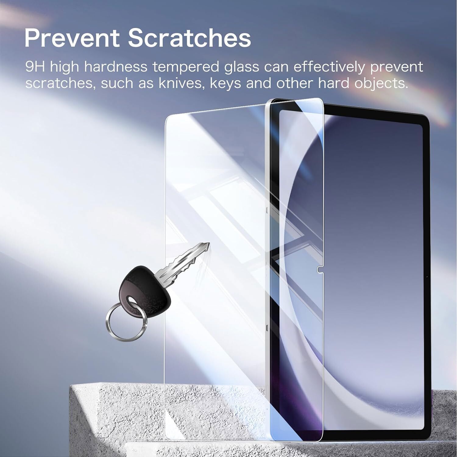 [2 Pack] Tempered Glass Screen Protector for Samsung Galaxy Tab A9+ 11 Inch 2023