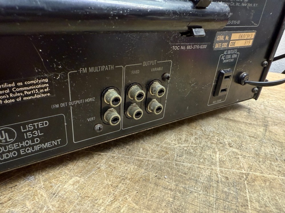 MCS 3710 Modular Component Systems Vintage Stereo AM/FM Tuner