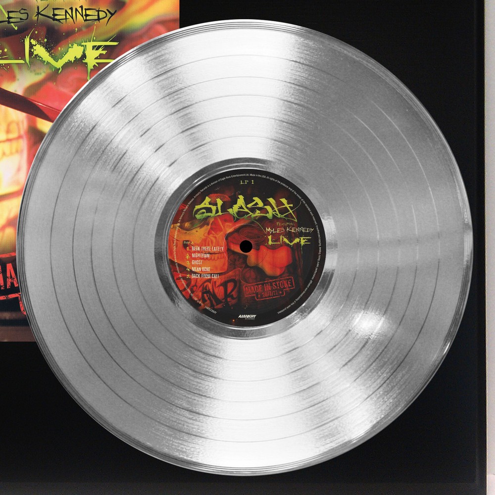 Slash Silver LP Record Signature Display