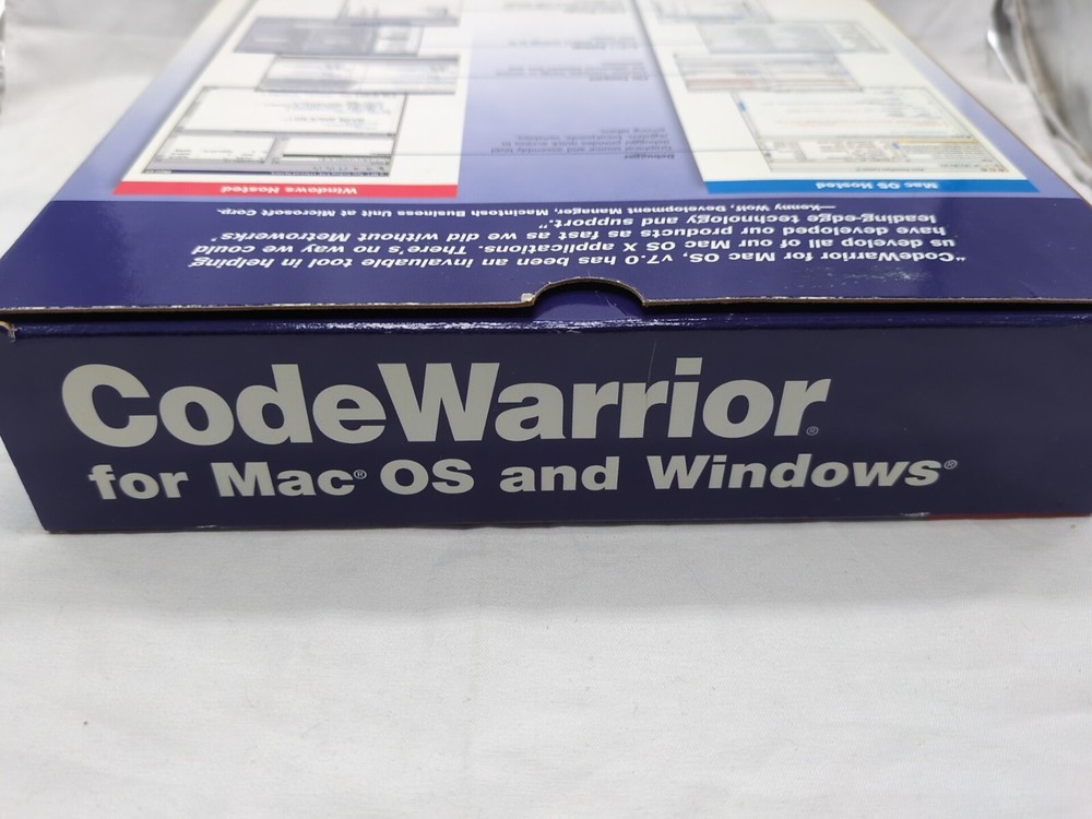 Code Warrior 7.0 For Mac OS And Windows Metroworks Software
